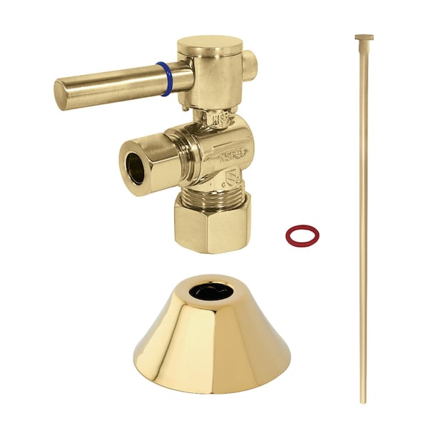 Kingston Brass CC53302DLTKF20 Plumbing Toilet Trim Kit, 5/8-Inch x 3/8-Inch O.D. Comp, Polished Brass CC53302DLTKF20 - main